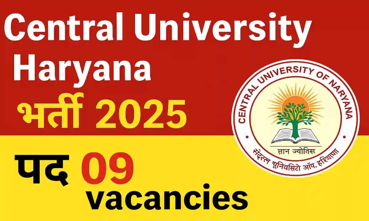 Central University Haryana Recruitment